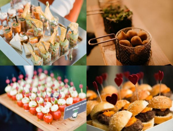 Finger Foods para casamento rústico