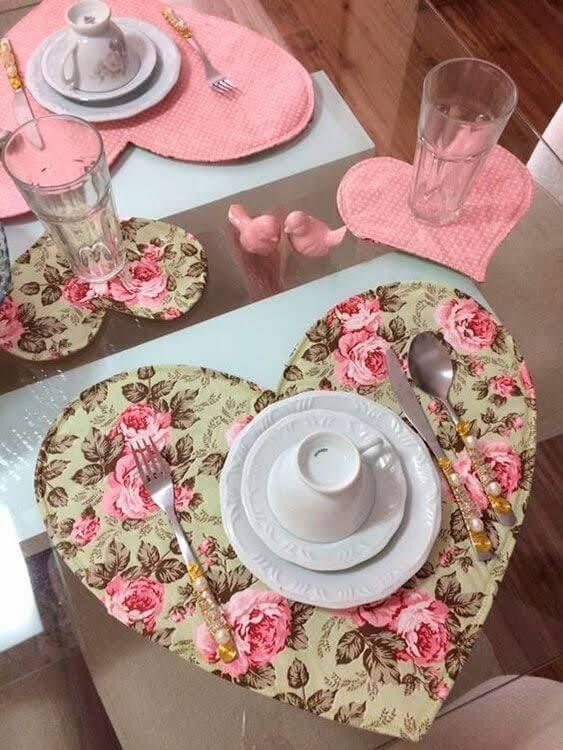 mesa para o dia dos namorados