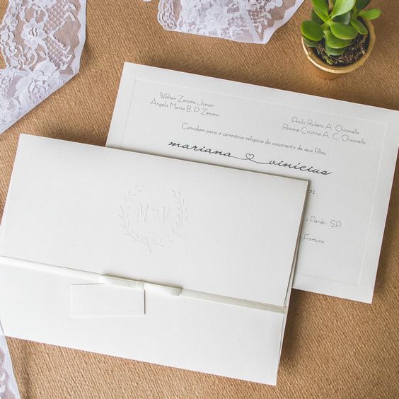 Modelos de convite de casamento tradicionais