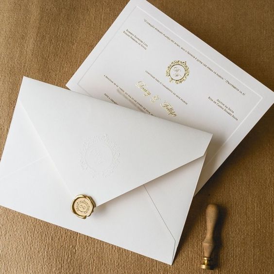 Modelos de convite de casamento tradicionais