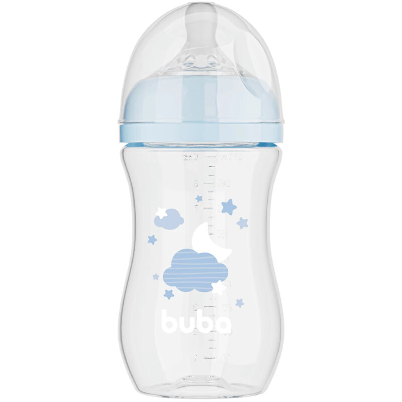 Mamadeira&nbsp;easy&nbsp;flow&nbsp;nuvem&nbsp;azul&nbsp;270ml&nbsp;&nbsp;- Buba
