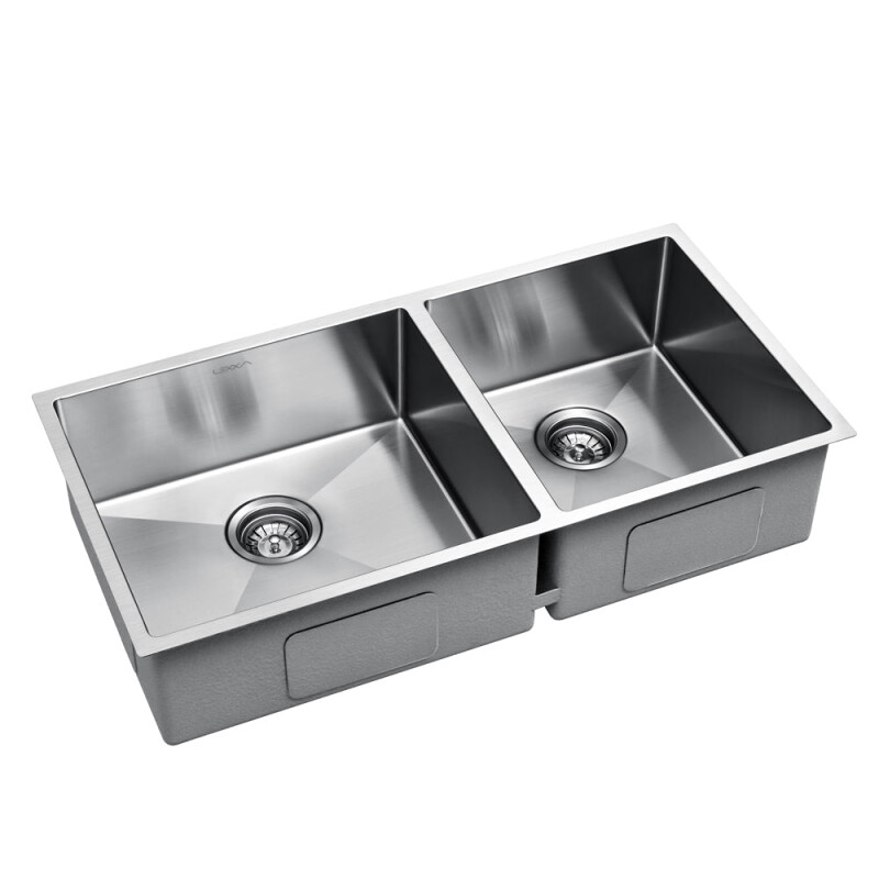 LEXXA - CUBA INOX DUPLA PARA COZINHA 80X40 KUBO - NATURAL - LX952080 TTD 409