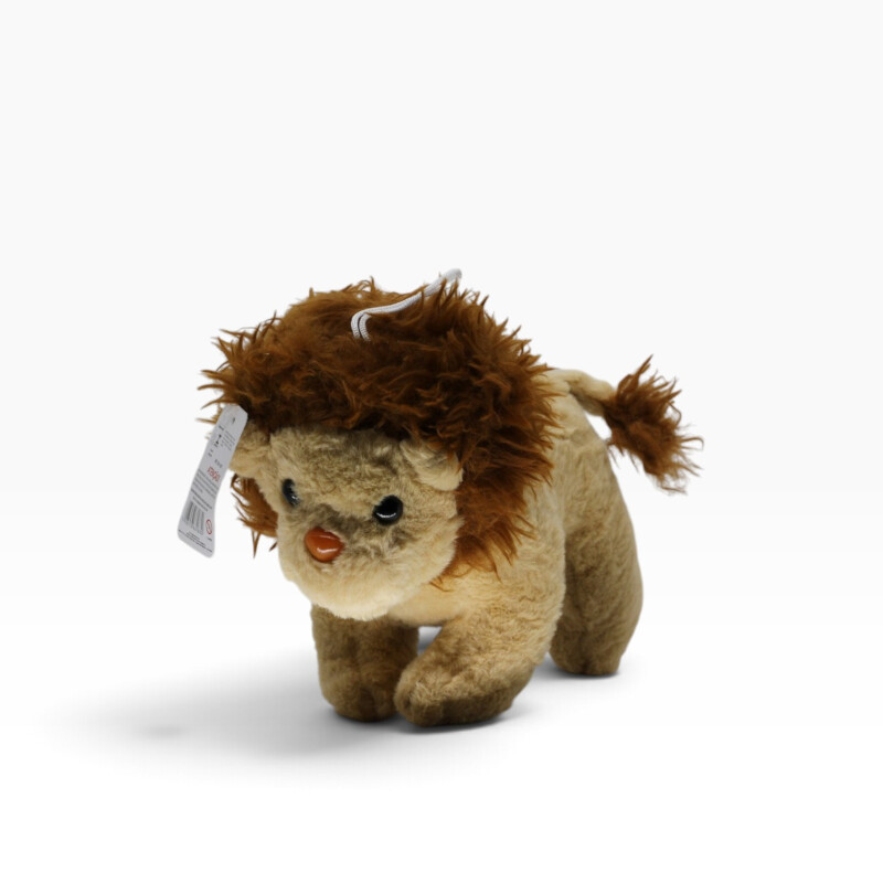 Pelúcia Leão Em Pé 22-25cm Antialérgica Leãozinho Com Juba DG 11057