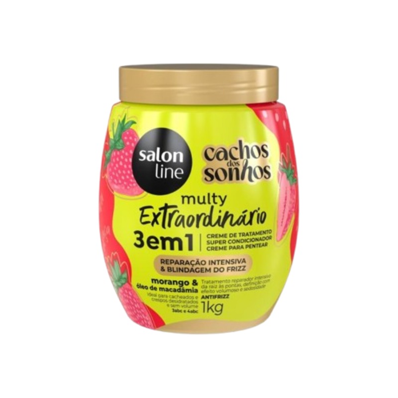 CRE.PENTEAR S.LINE CACHOS DOS SONHOS MORANGO 3EM1 1KG - 326228