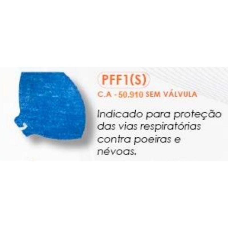 RESPIRADOR DESCARTÁVEL NEW PROT PFF1 SEM VÁLVULA