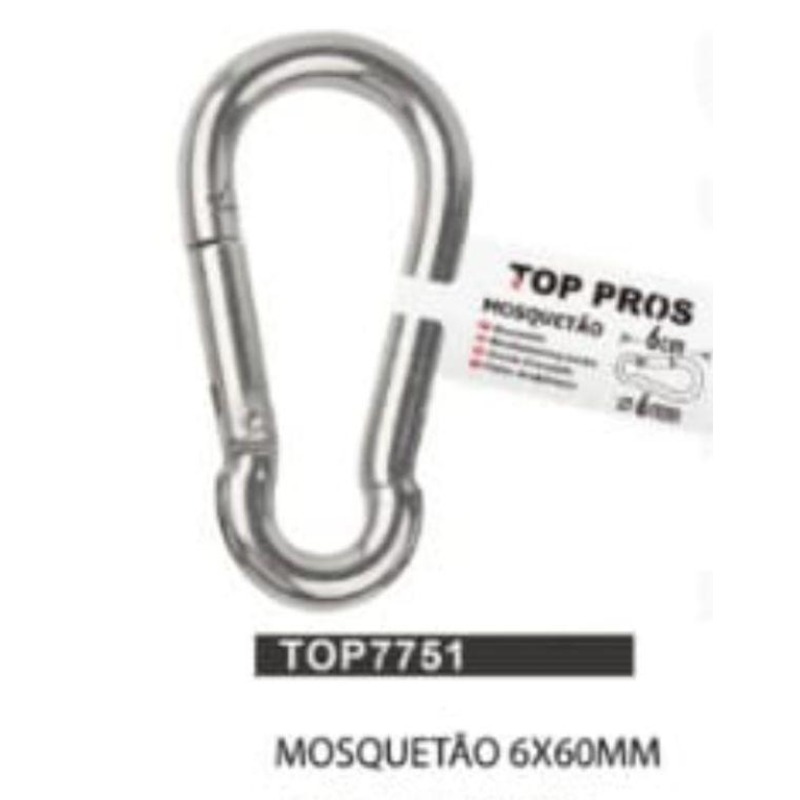 MOSQUETAO DE METAL 6x60CM