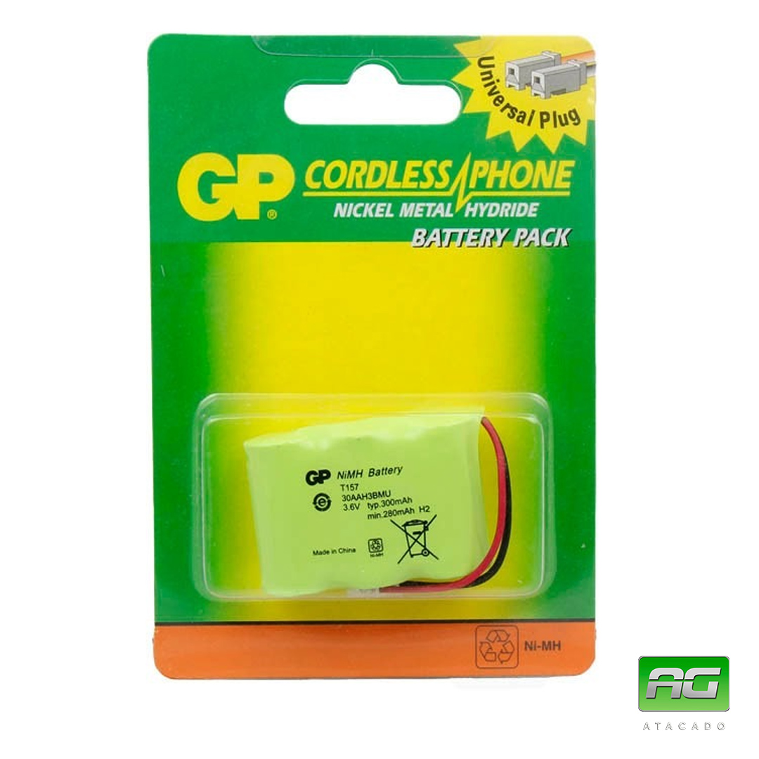 BATERIA GP TEL. S/FIO TRIG. 3AA PEQUENA 3.6V 300MAH – T-157