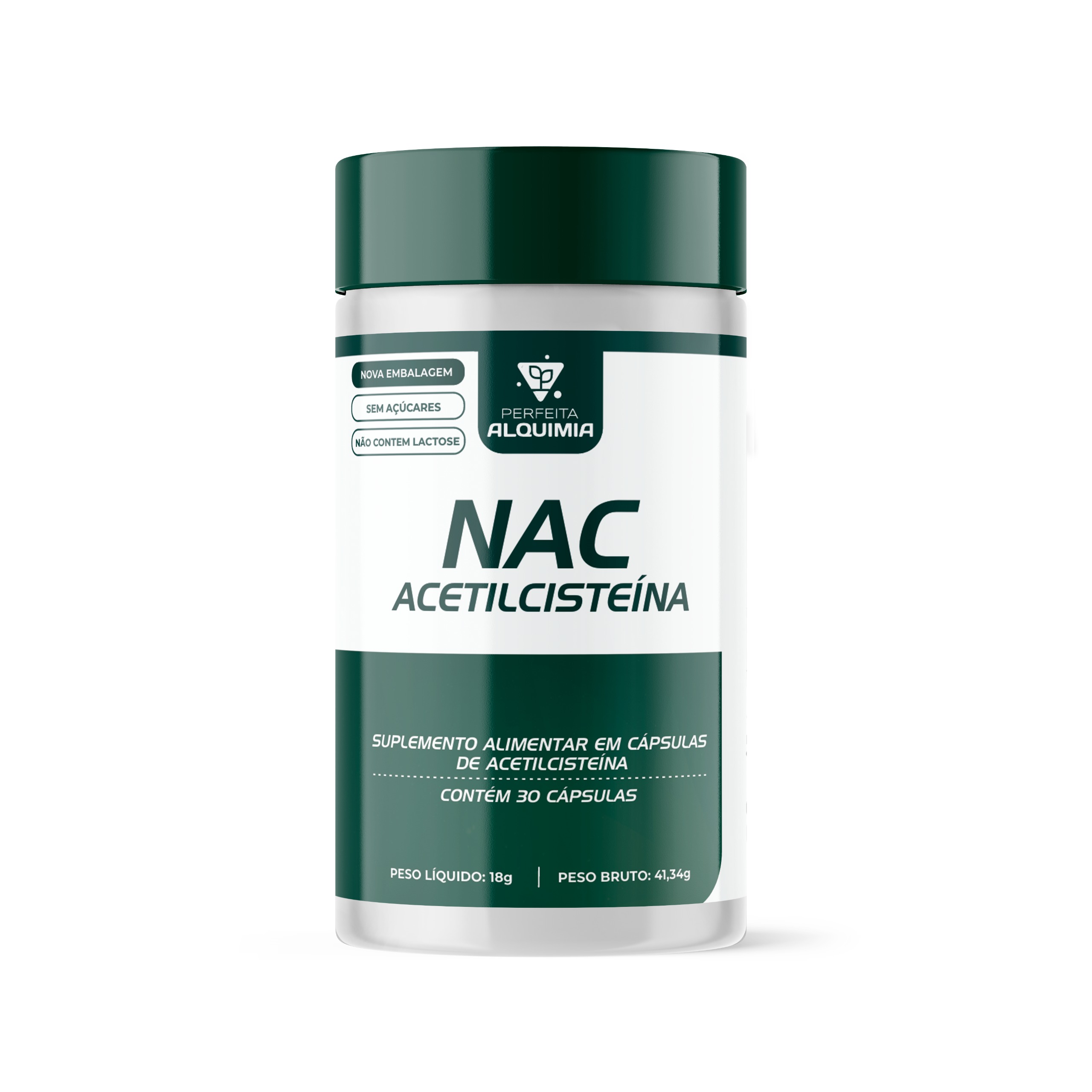 NAC - ACETILCISTEÍNA 30 CÁPS PA