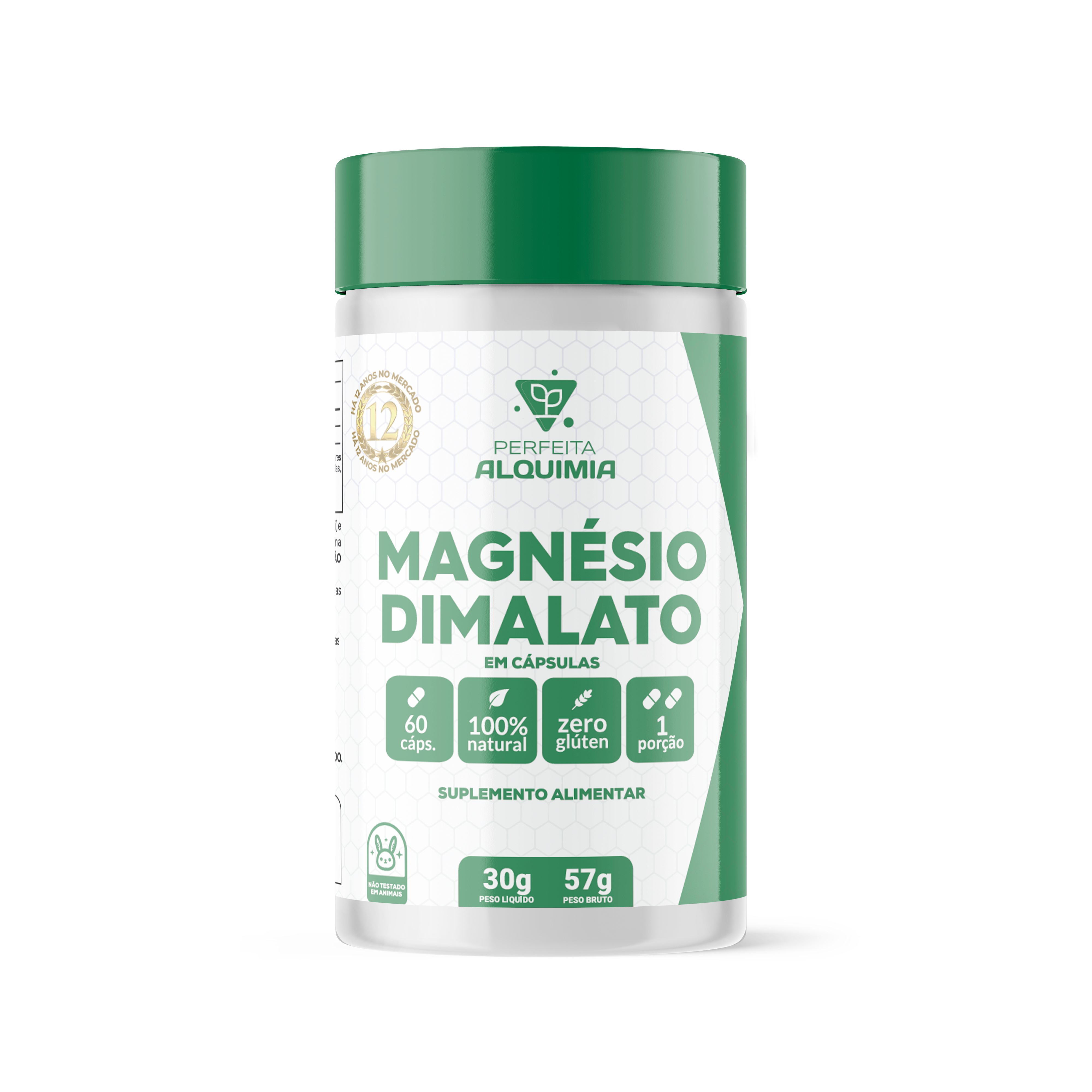 MAGNÉSIO DIMALATO 60 CÁPS - PA