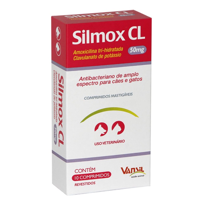 SILMOX CL  50MG 10COMP (AMOXICILINA)
