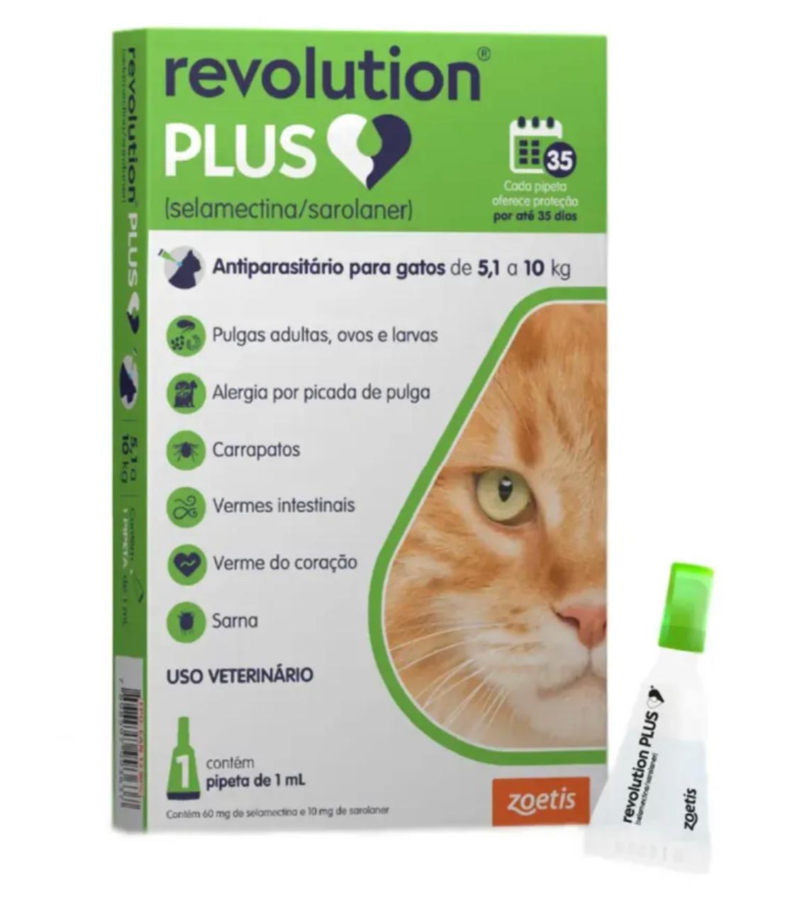 REVOLUTION PLUS 1 PIP 1ML 5,1 A 10KG