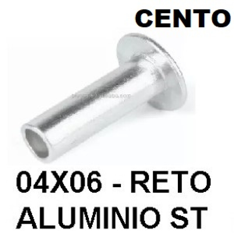 REBITE ALUMINIO 04X06 SEMI TUBULAR (CENTO)