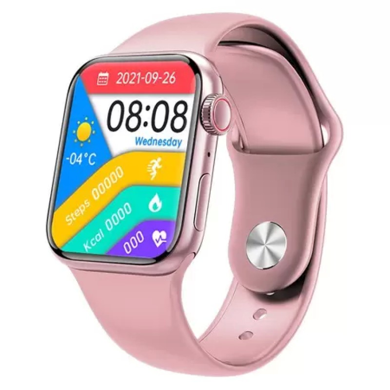 Relógio Smartwatch Conexão Celular Bluetooth Rosa