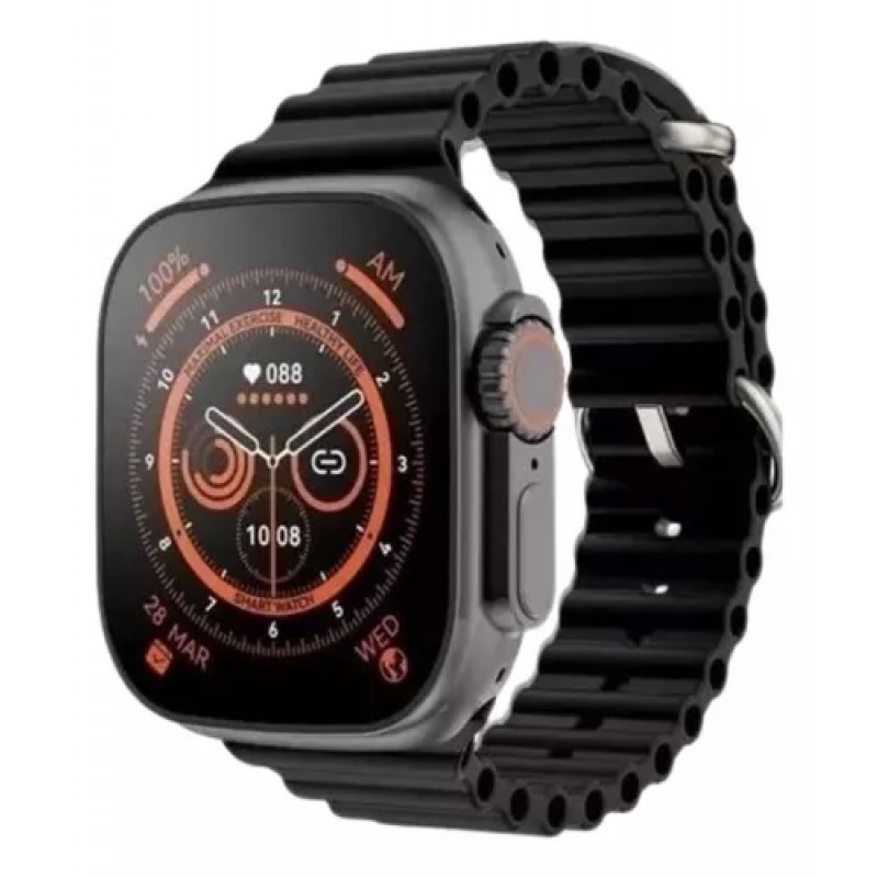 RELÓGIO PRETO SMARTWATCH CU9 ULTRA