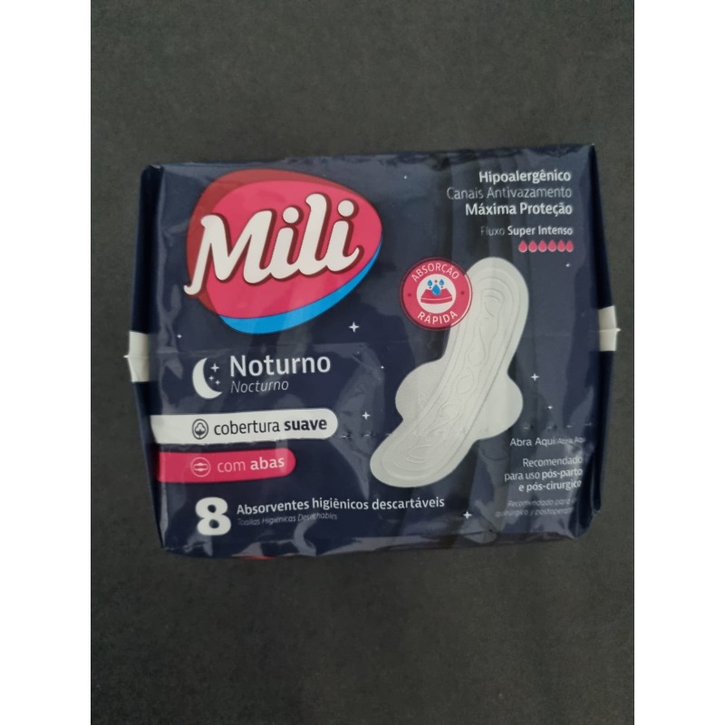 1368 ABSORV MILI NOTURNO SUAVE C/ABAS PCT C/8UND