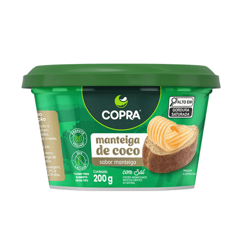 Manteiga de Coco Sabor Manteiga com Sal 200g - Copra