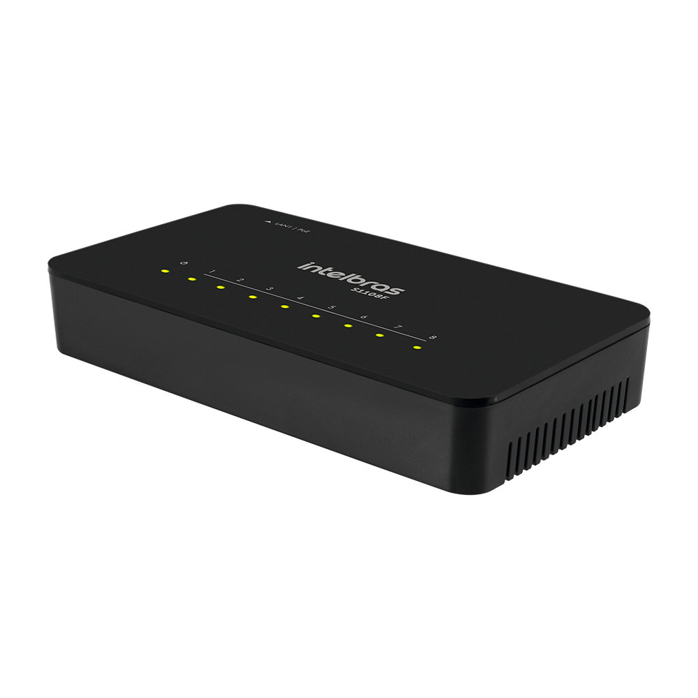 INTELBRAS - SWITCH NÃO GERENCIÁVEL FAST ETHERNET 8 PORTAS
