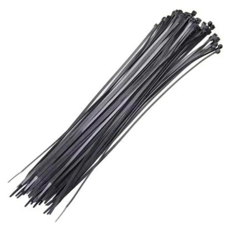 Abraçadeira de Nylon 3 X 150 MM Pacote com 100 Unidades Preto