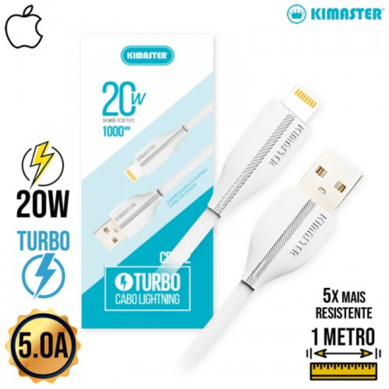 Cabo Kimaster Turbo USB/Lightning 20W CB612