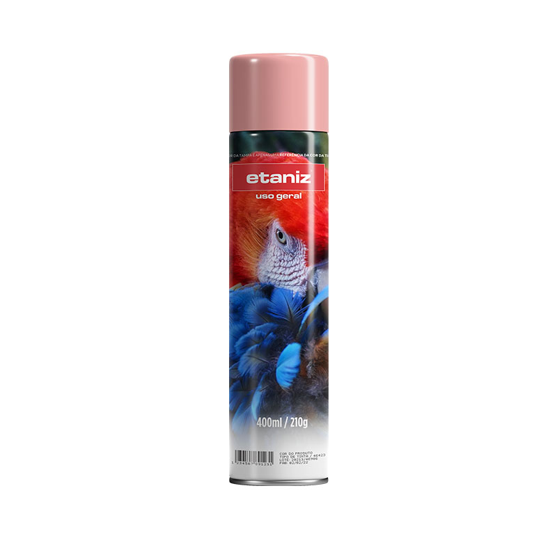 TINTA SPRAY ROSA USO GERAL 400ML/210G - ETANIZ