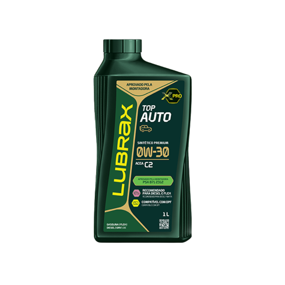 LUBRAX TOP AUTO 0W30 C2 PSA SINTETICO PREMIUM 1L