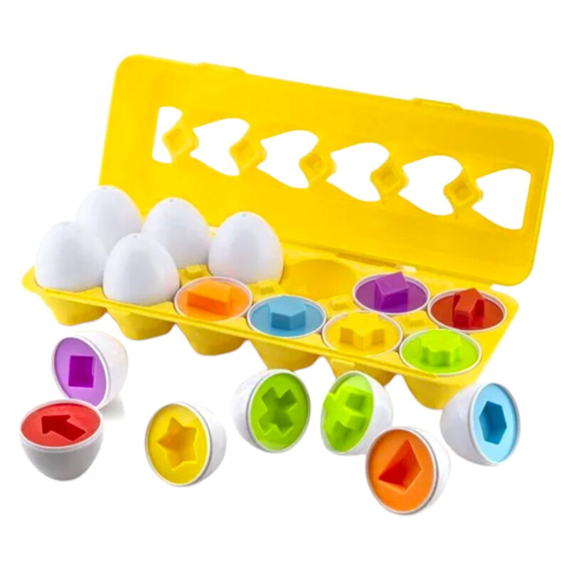 BRINQUEDO INTERATIVO OVO DE ENCAIXE 12 UNI   7899704651174