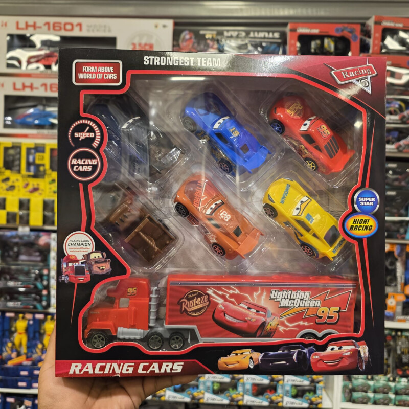 Mq Carros com Caminhão Grande com Fricção 7 Un