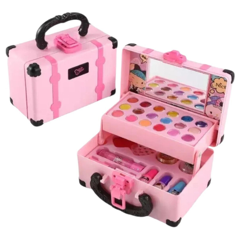 Mala caixa de Maquiagem Rosa  7895564812267