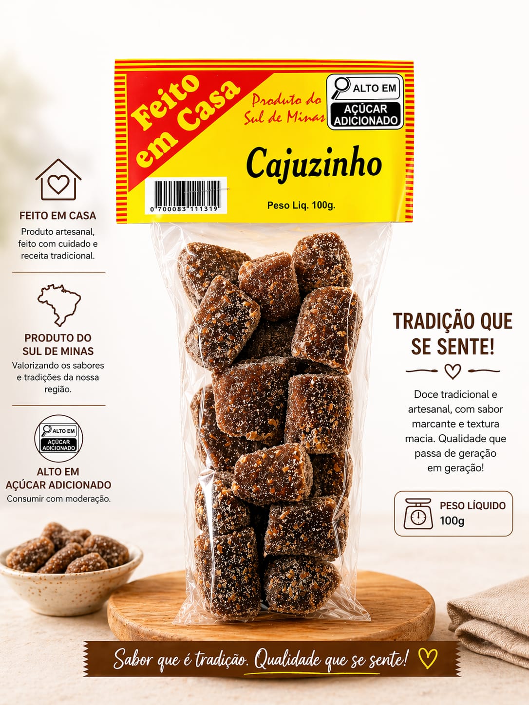 CAJUZINHO 100g CX C/60un