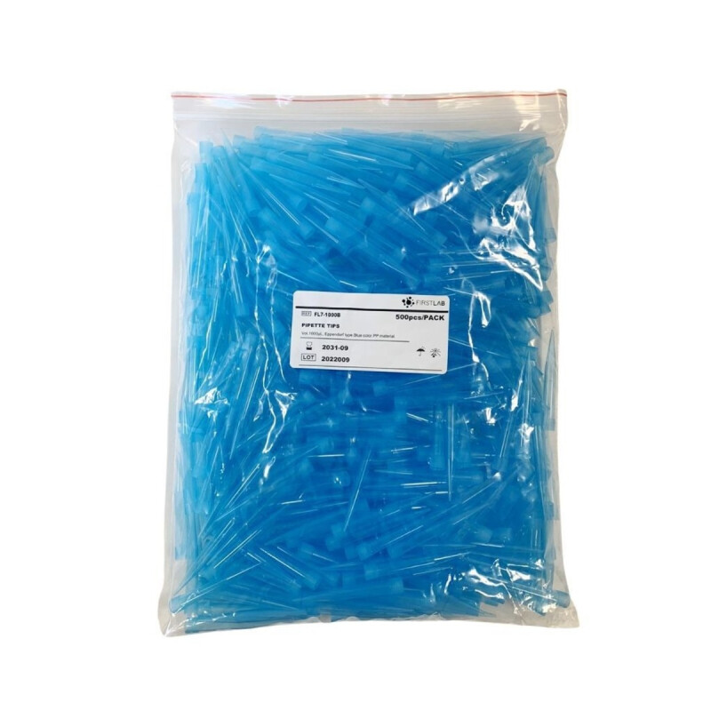 Ponteira sem filtro 100-1000Ul Eppendorf - azul - 500 unidades - FirstLab