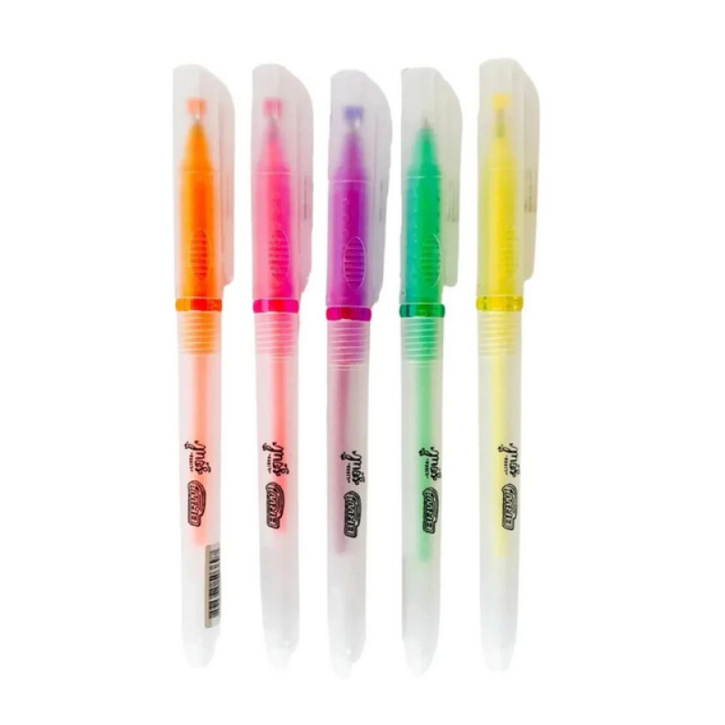 CANETA ESFEROGRÁFICA GEL FLUORESCENTE 1.0 MM UN BRW