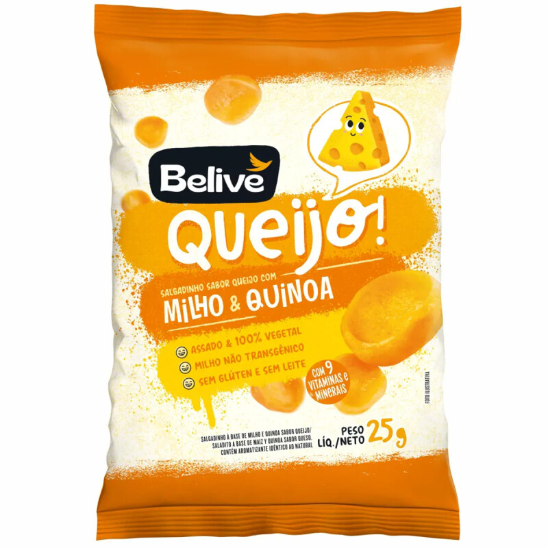 Salgadinho de Milho/Quinoa Queijo 25g