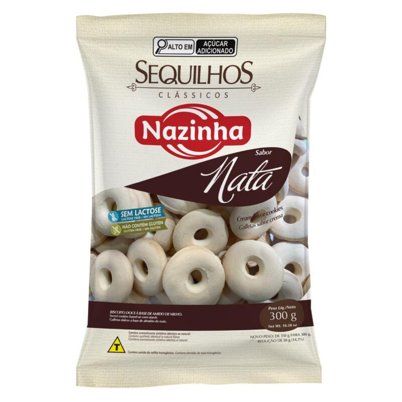 Sequilhos Sem Glúten - Nata 300g