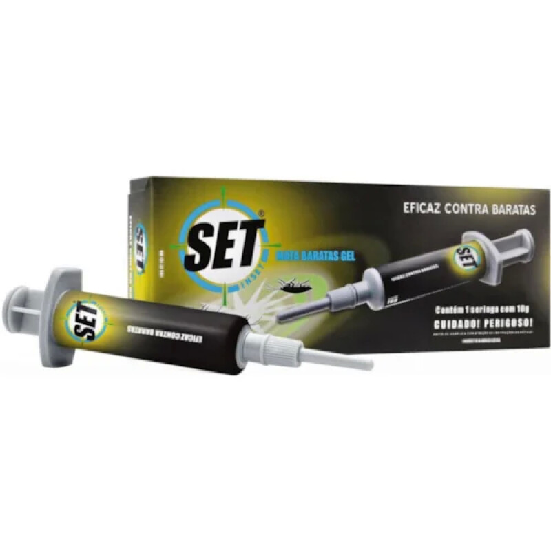 INSETICIDA ISCA SET INSET GEL MATA BARATAS 10G 12X10G