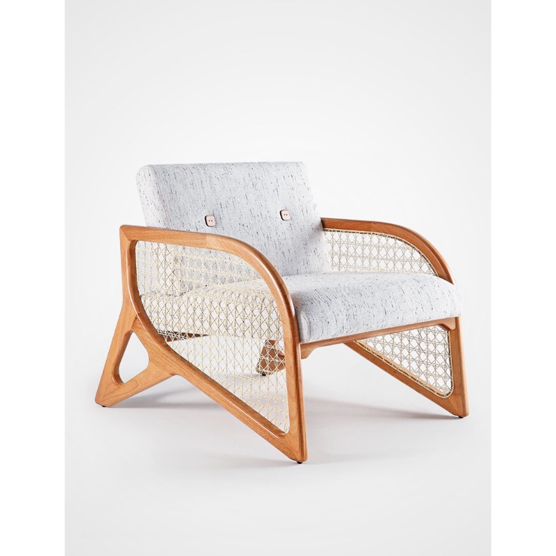 POLTRONA FOLHA 1015A/PSPNT JEQUETI NATURAL S/BOTAO