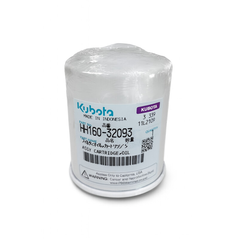 FILTRO DE OLEO DO MOTOR KUBOTA D1105 DE 3 E 2 TON HH160-32093