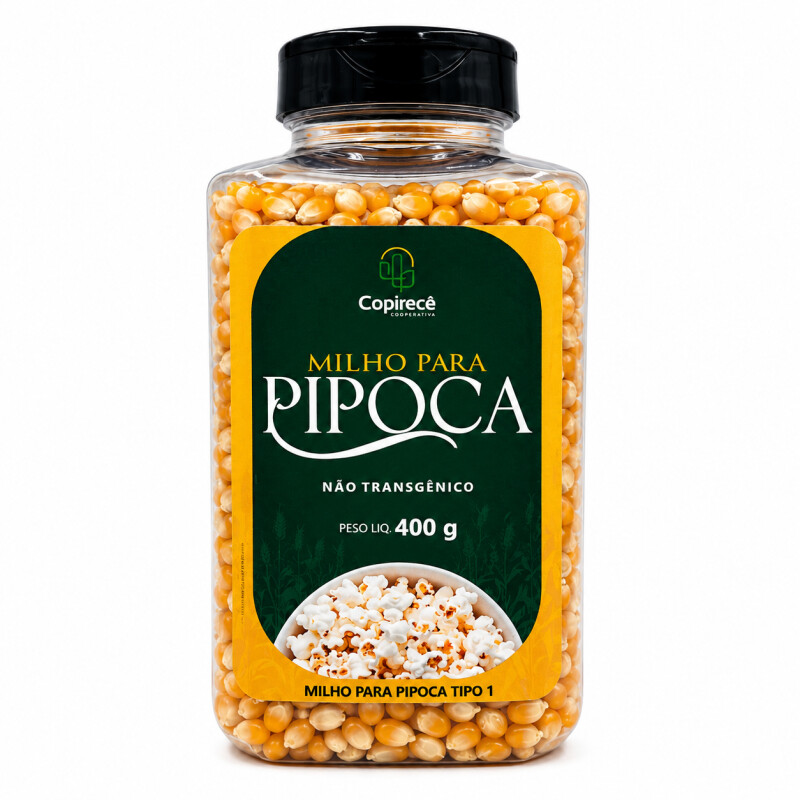 Milho de Pipoca Não Transgênico 400g - COPIRECE