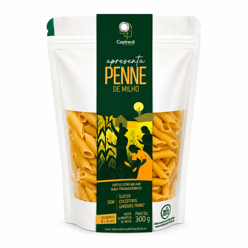 Macarrão Penne Puro Milho 300g - COPIRECE