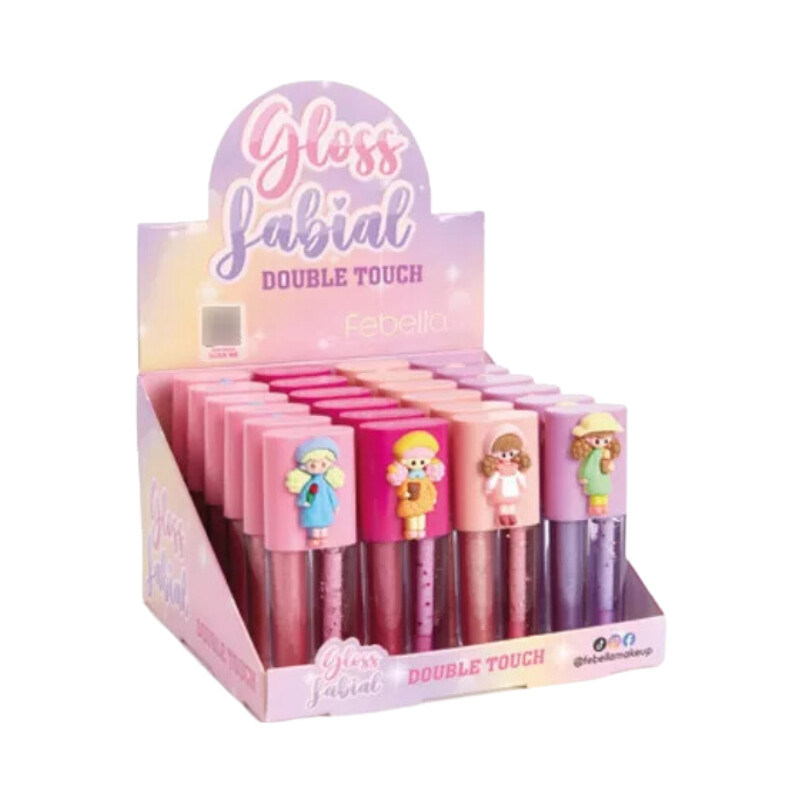GLOSS LABIAL INFANTIL DOUBLE TOUCH DP C/ 24UN- FEBELLA