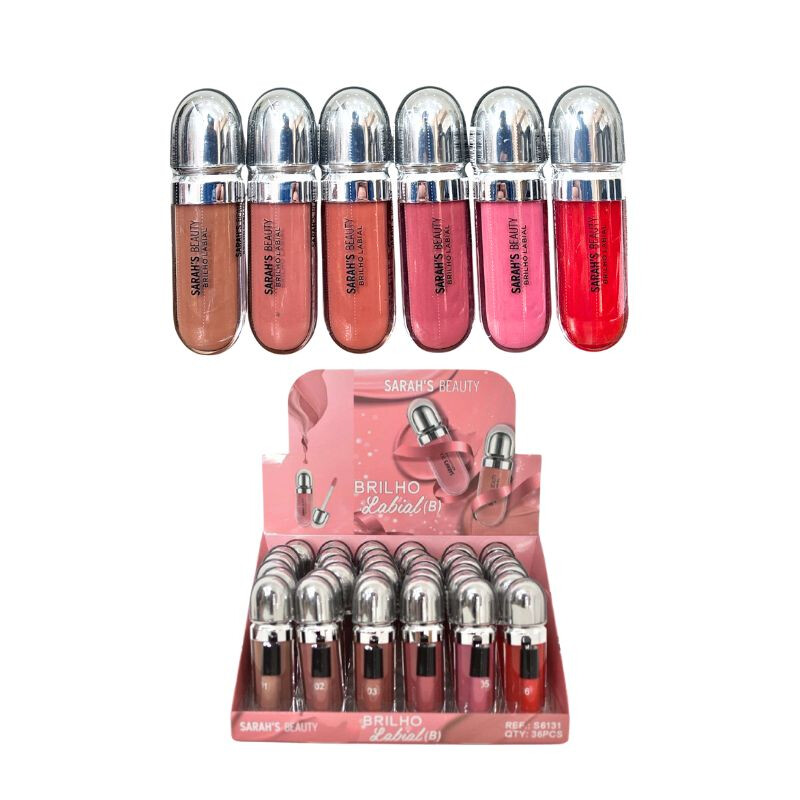 GLOSS LABIAL SEM BRILHO DP C/ 36UN S6131B- SARAHS BEAUTY