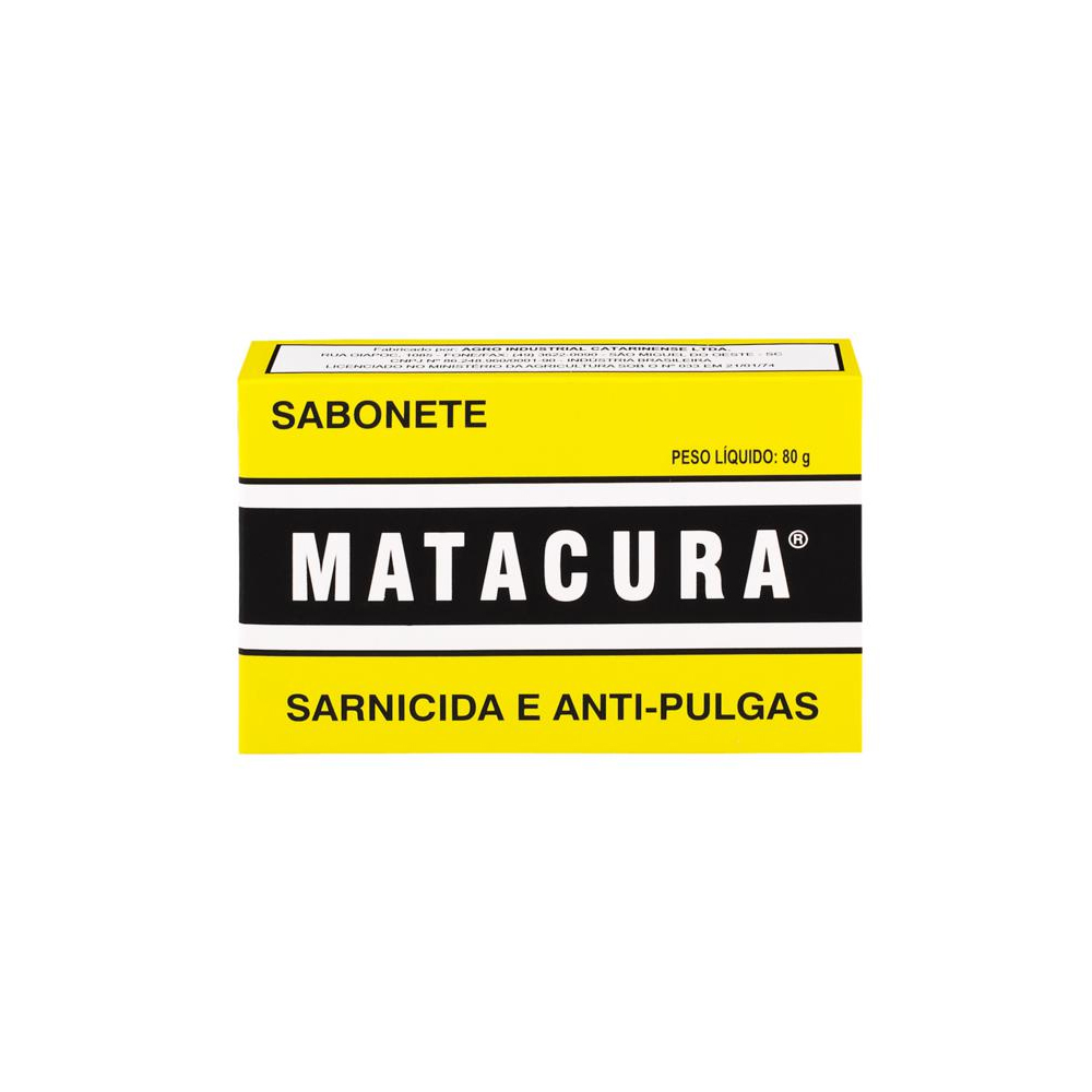 Sabonete Matacura Sarnicida e Antipulgas para Cães 80 g