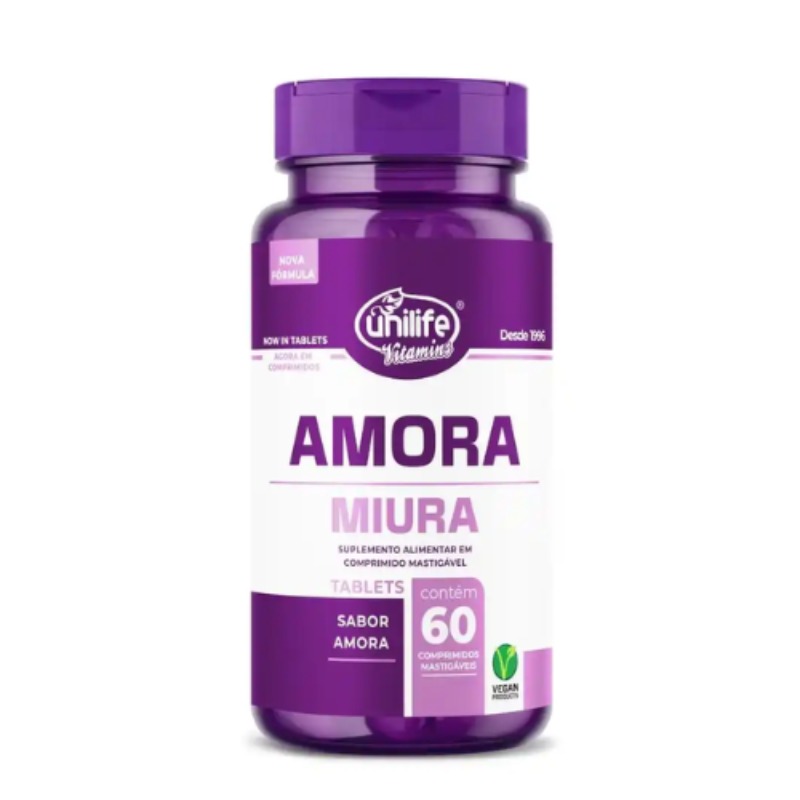 UNI AMORA MIURA COMP MASTIGAVEL 1000MG - 60 CAP