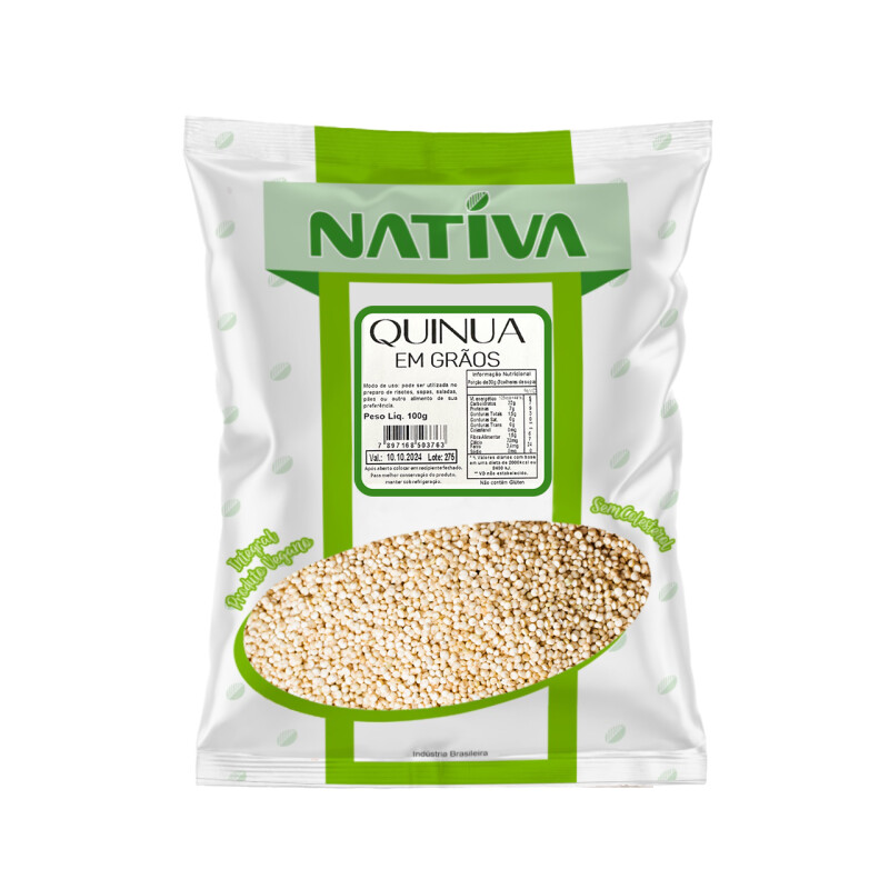 QUINUA GRAOS NATIVA 100G ATACADO 10X100G