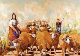 Pastora de ovelhas - Alceu Rogoski