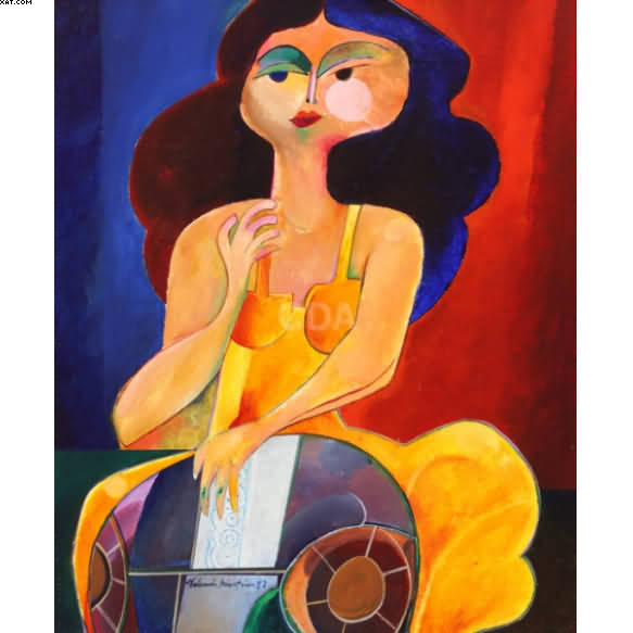 Mulher rendeira - Aldemir Martins