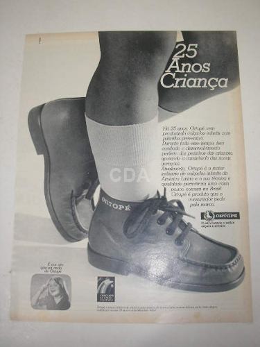 L 290/ Gpop100 Propaganda Antiga Calçados Ortopé - Catálogo das Artes |  Catálogo das Artes