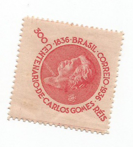 selo brasil c107 300 reis rhm 175 1° porte interno e upa novo