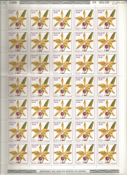 L393 - SELO FOLHA COMPLETA ANO 1980, C1165