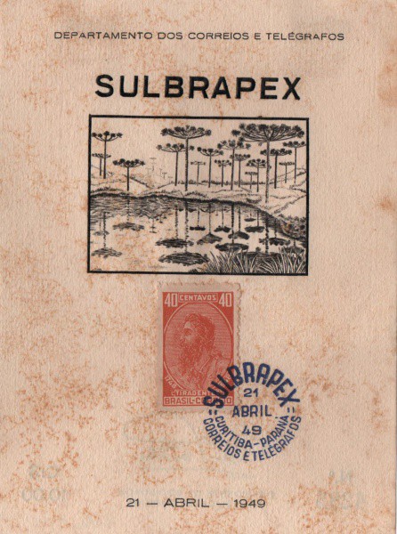 Filatelia: SULBRAPEX  - Filatelia de Curitiba. Muito bem conservado