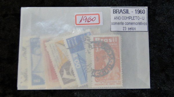 1960 - BRASIL - SELOS COMEMORATIVOS, ANO COMPLETO - 23 SELOS - CARIMBADOS